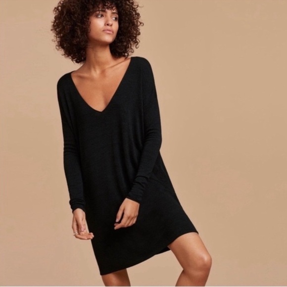 Aritzia Wilfred Free Gail Dress in Black size Small - Picture 1 of 9